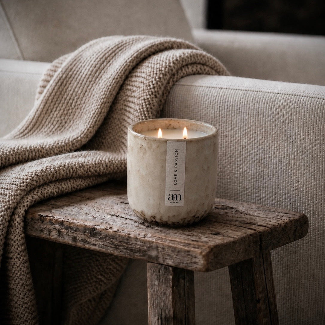 Love & Passion Scented Candle Natural Collection