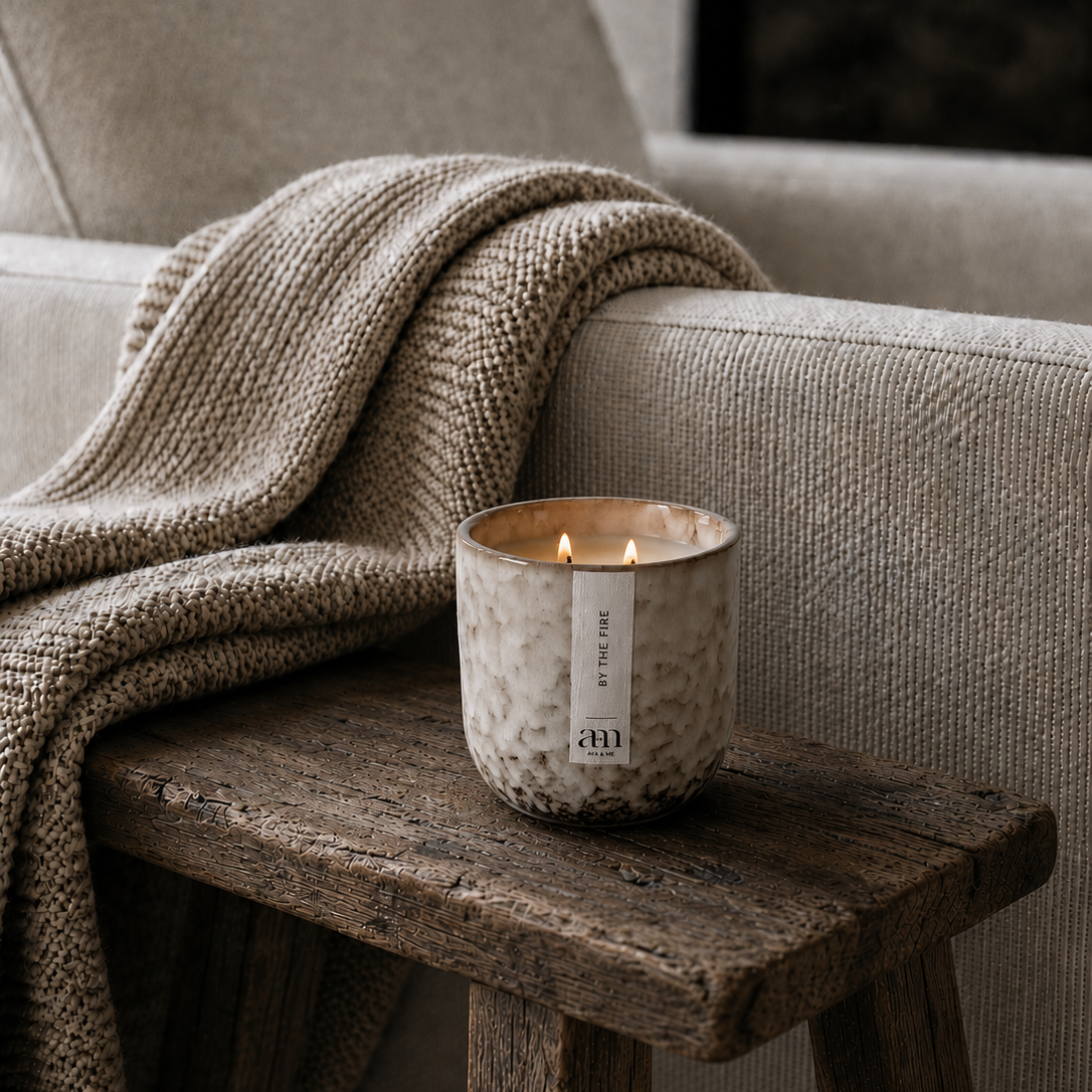 By The Fire Scented Candle Natural Collection