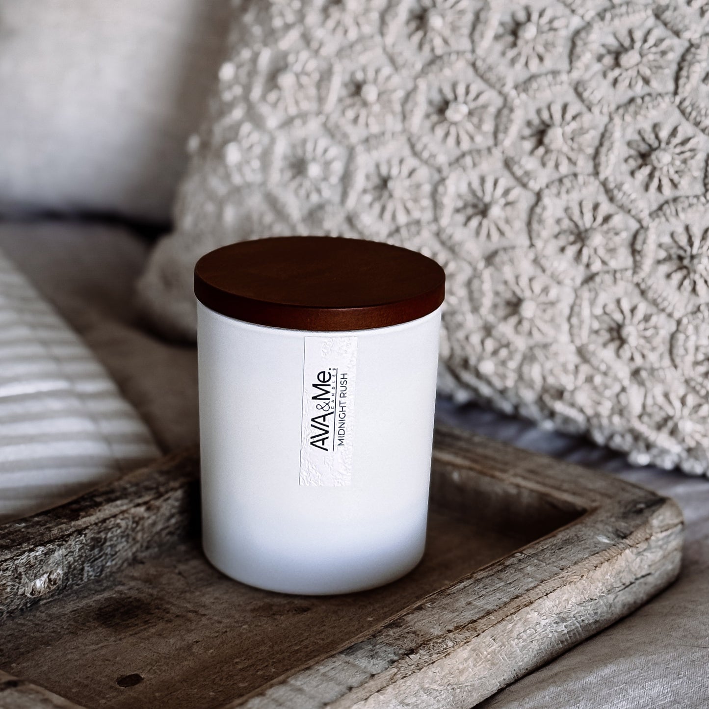 Midnight Rush Scented Candle Classic White Collection