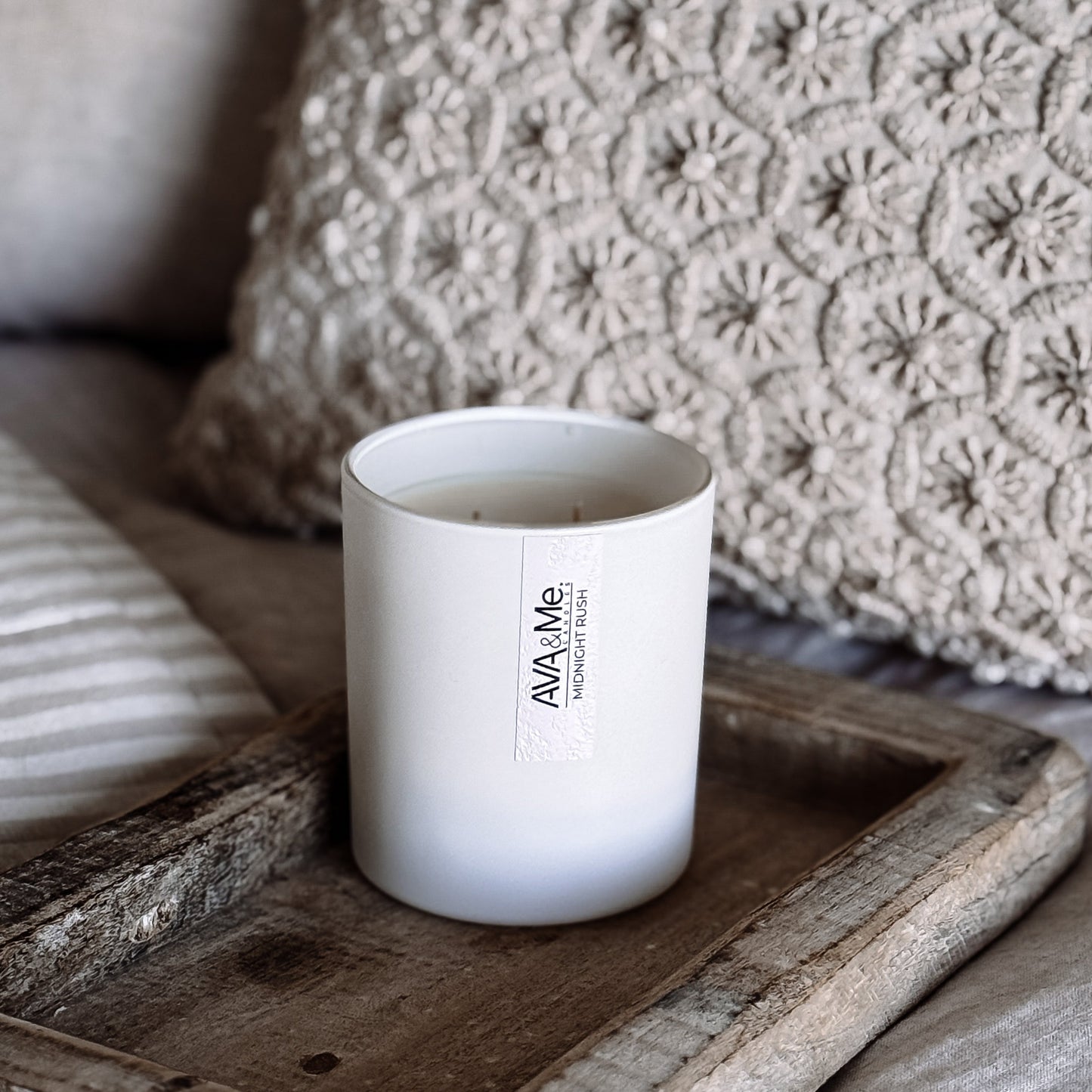 Midnight Rush Scented Candle Classic White Collection