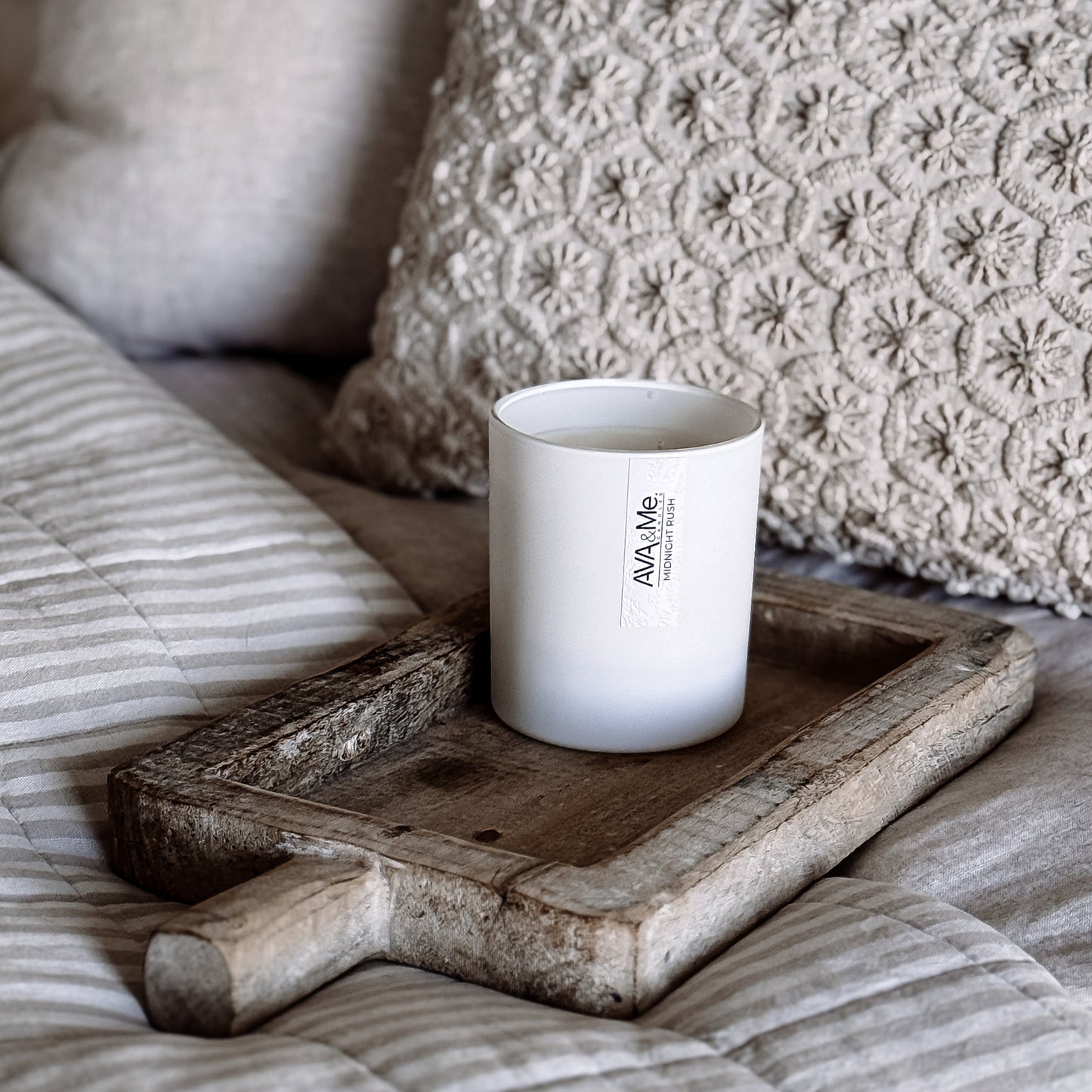 Midnight Rush Scented Candle Classic White Collection