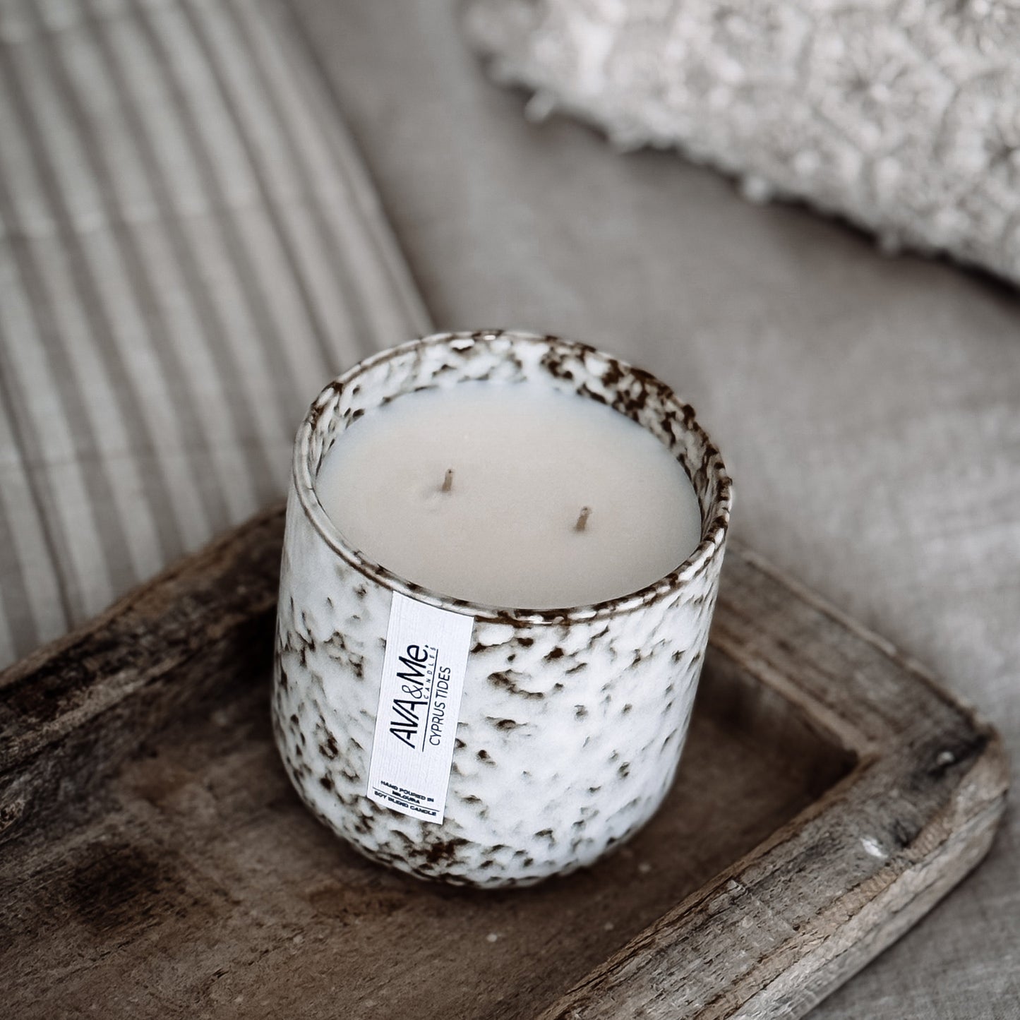 Cyprus Tides Scented Candle Natural Collection