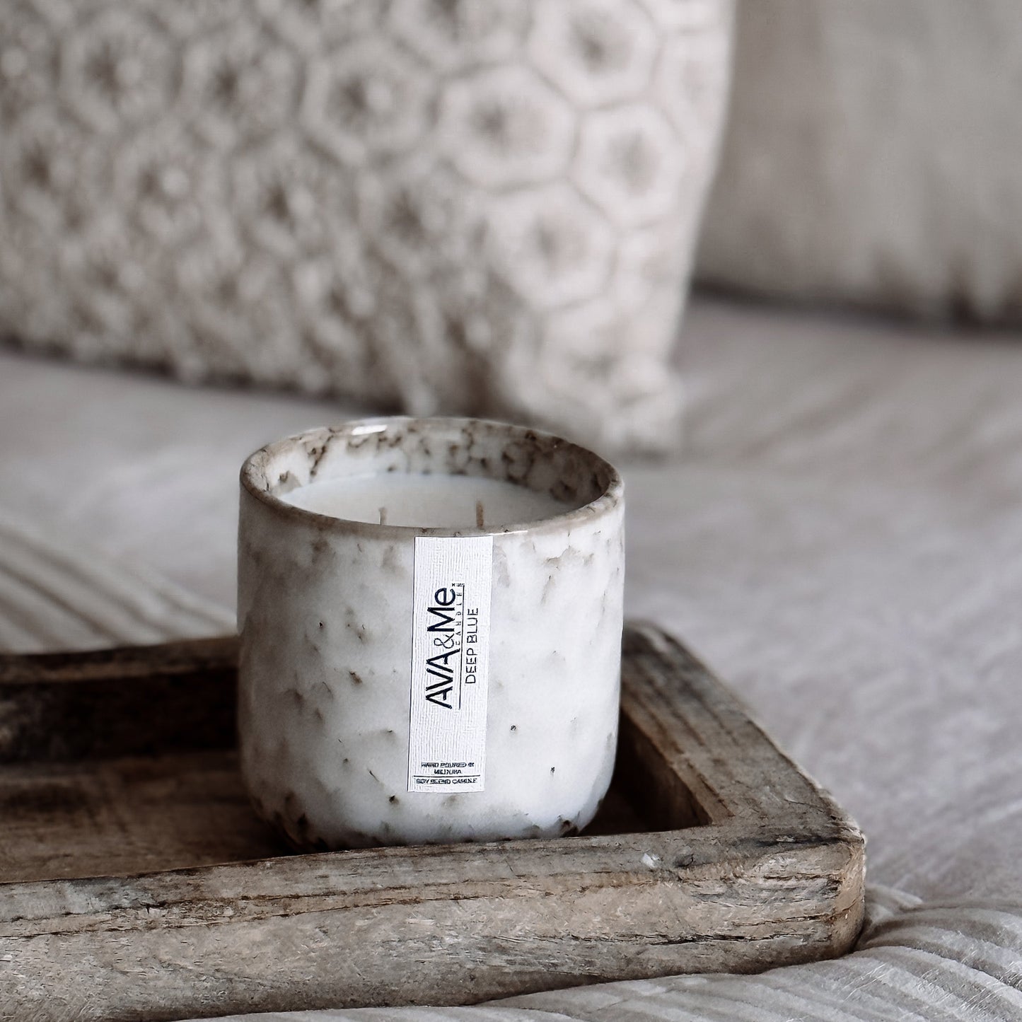 Deep Blue Scented Candle Natural Collection