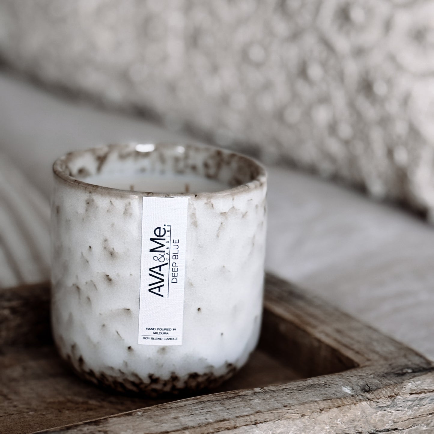 Deep Blue Scented Candle Natural Collection