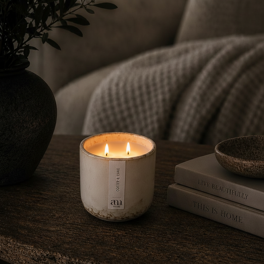 Coffee & Cake Scented Candle Natural Collection