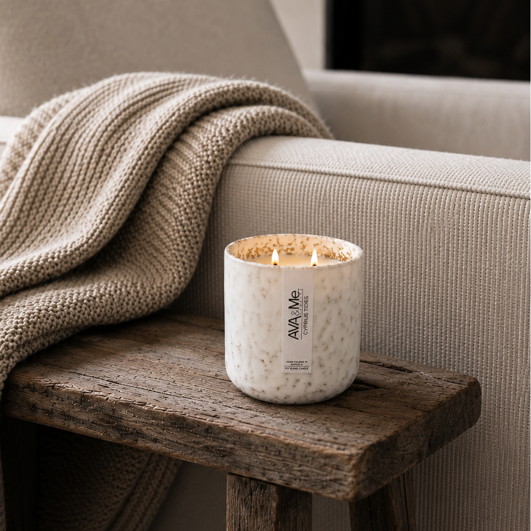 Cyprus Tides Scented Candle Natural Collection