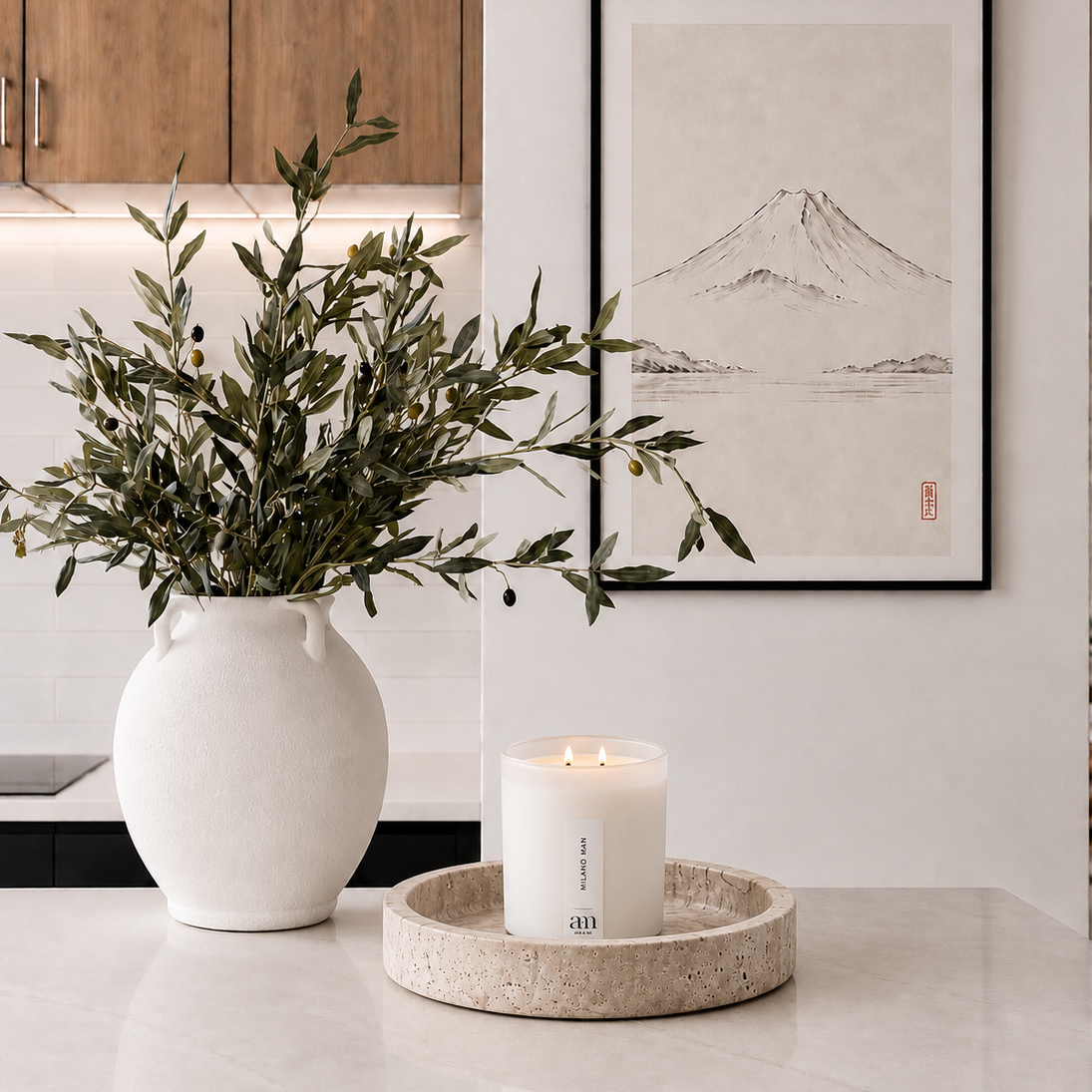 Milano Man Candle Classic White Collection