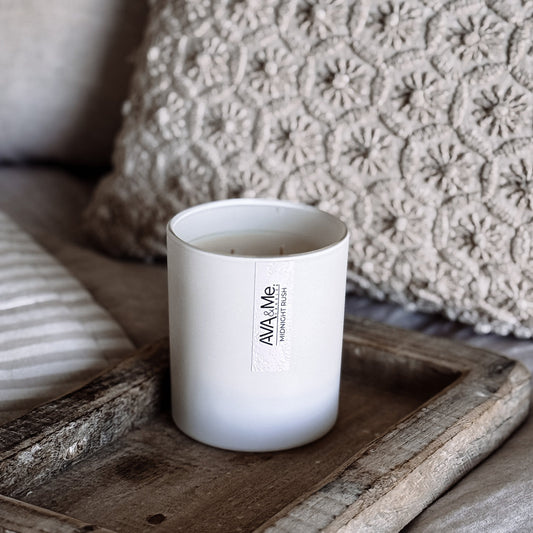 Midnight Rush Scented Candle Classic White Collection