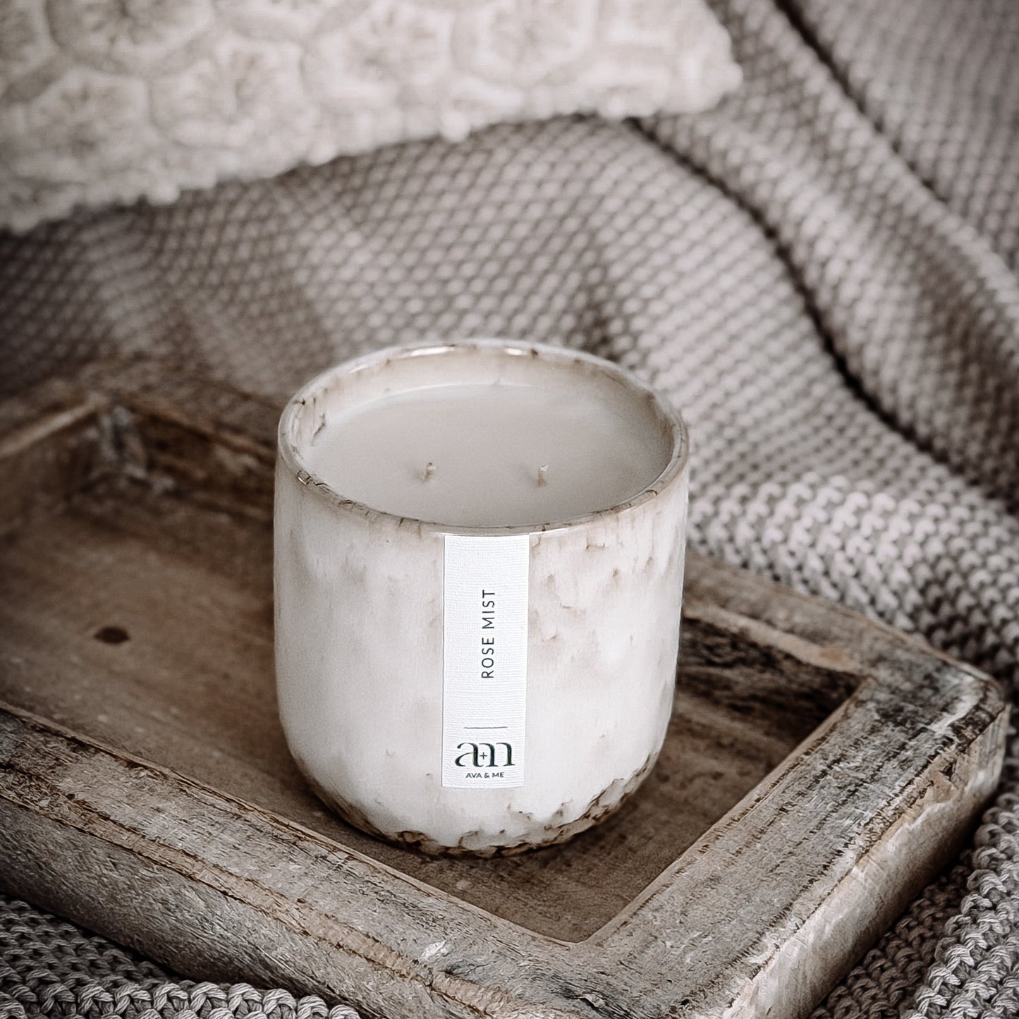 Rose Mist Scented Candle Natural Collection