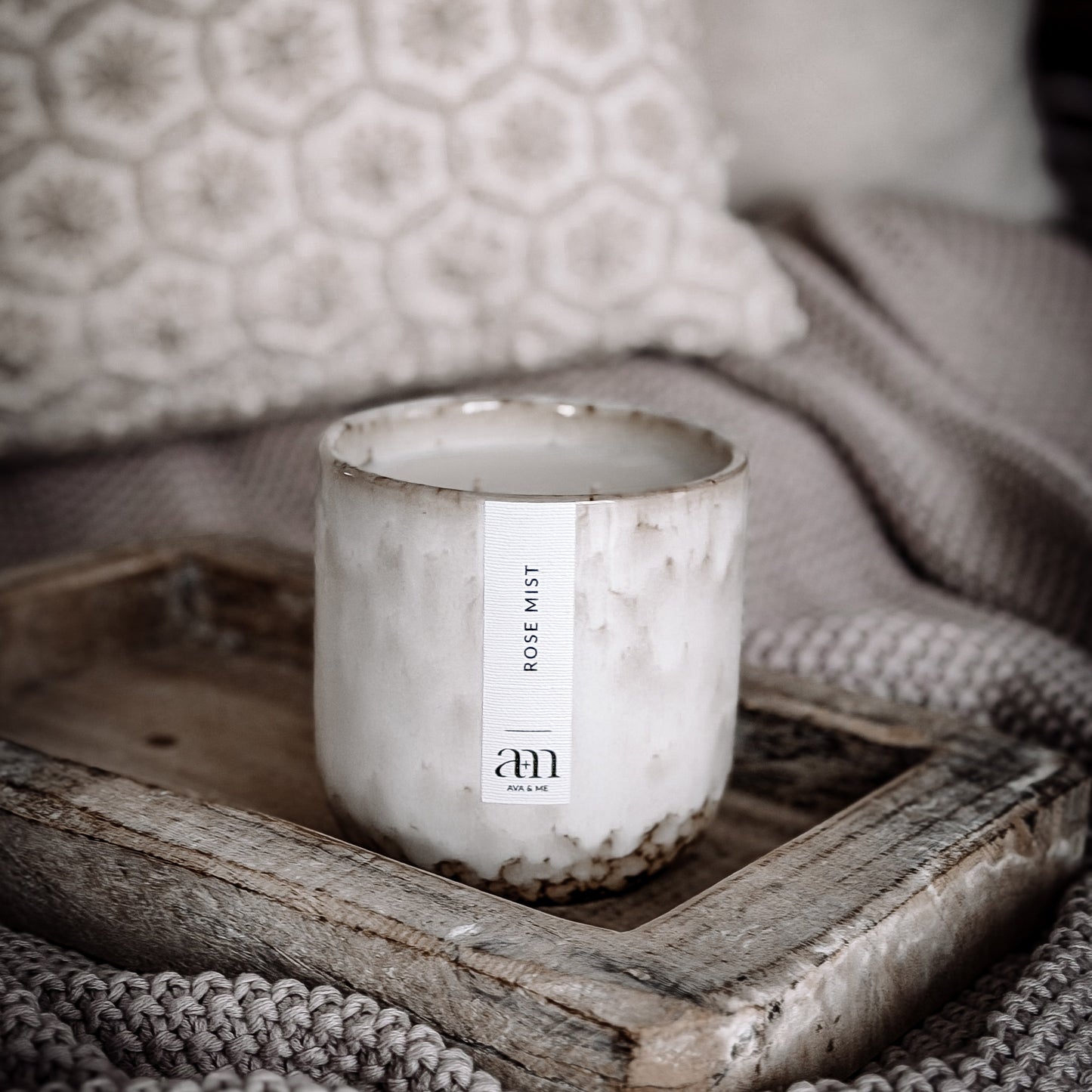 Rose Mist Scented Candle Natural Collection