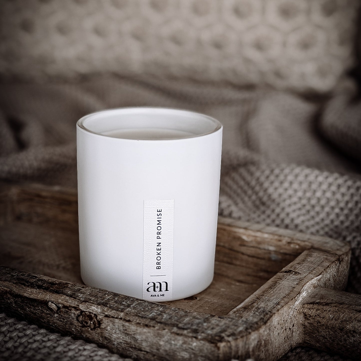 Broken Promise Scented Candle Classic White Collection