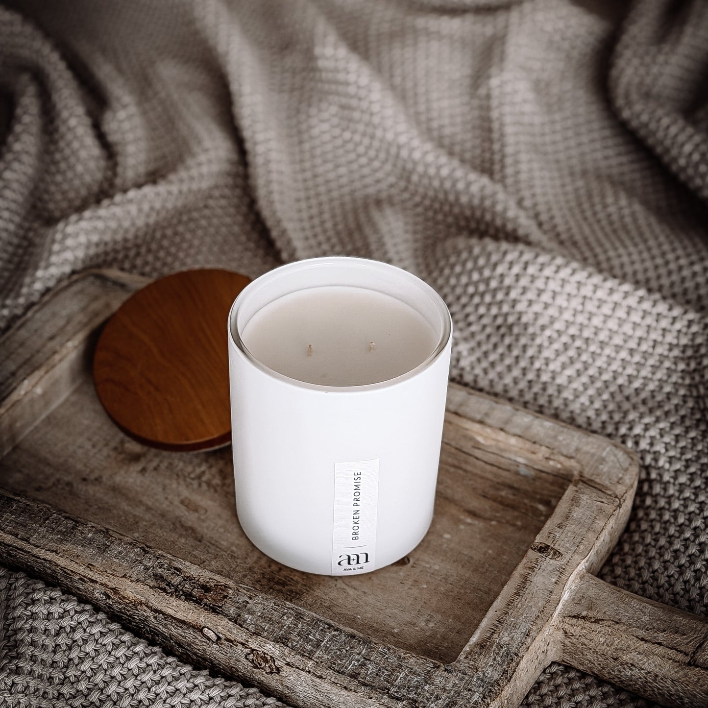 Broken Promise Scented Candle Classic White Collection