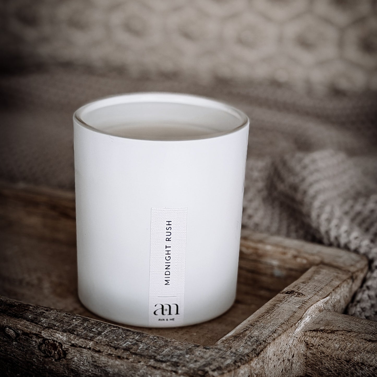 Midnight Rush Scented Candle Classic White Collection