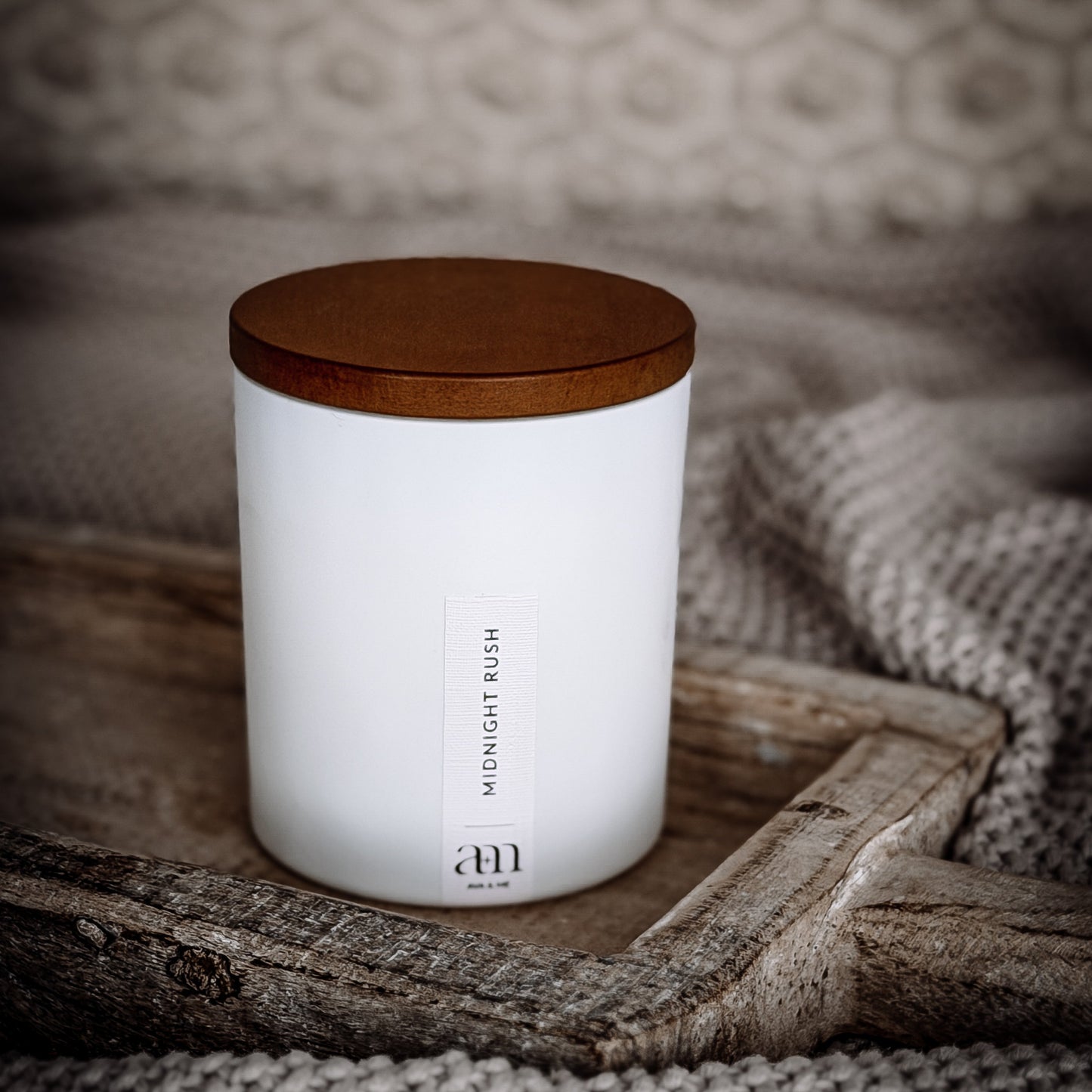 Midnight Rush Scented Candle Classic White Collection