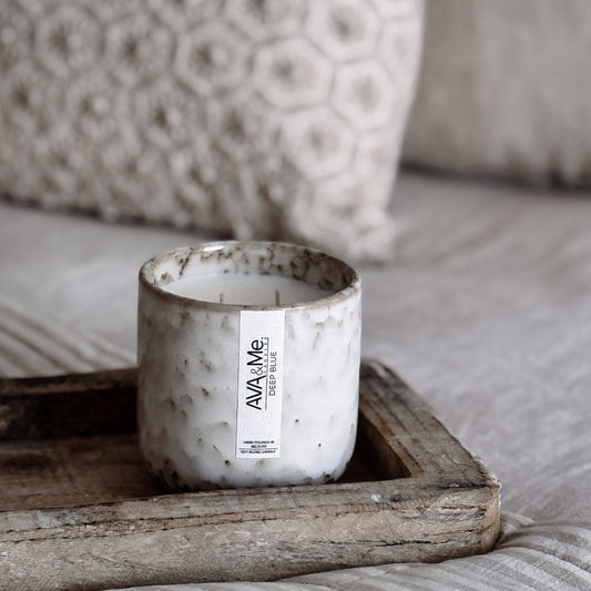 Deep Blue Scented Candle Natural Collection